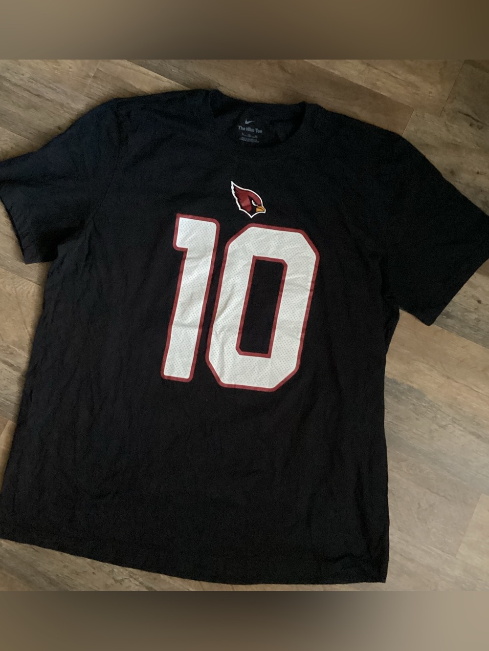 Nike Black Arizona Cardinals #10 Graphic Tee with White and Red Accents